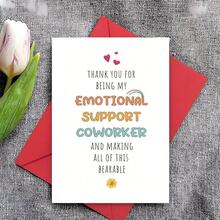 1 Stück Geburtstagskarte für Kollegen, lustige Dankeskarte für Kollegen, Kollegenkarte, Geburtstagskarte für Arbeitskollegen