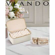 Almacenamiento de joyas pequeas para viajes - 12 piezas de color blanco - Ver 3