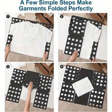 Prancha de Dobrar Camisas, Prancha de Dobrar Roupas, Organizador de Lavanderia, Armazena Roupas de Forma Eficiente, Ajustável, Design Multiuso Compacto e Antirrugas, Lavanderia Sem Rugas, Durável, Armazenamento Compacto, Estrutura Resistente, Organizador de Roupas, Fácil de Limpar, Ideal para Camisas, Camisetas, Shorts - Perfeito para Casa, Viagem, Lavanderia como Presente de Natal