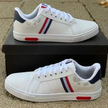 Men's White Sneakers Casual Lightweight Comfortable Adult New Arrival Versatile And Elegant Style For All Occasions - 紅白 - 查看 5