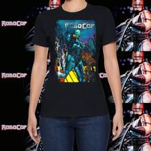 Playera Unisex con Estampado de Serie y Pelicula Robocopp el policia del futuro | Diseño Urbano y Comodo | Streetwear, Festivales y Uso Diario | Algodón Peinado y Corte Holgado  | Ideal para Outfits Casuales, Fiestas o Regalos | Hombre y mujer - Negro - Ver 6