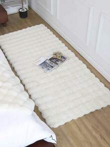 1 Stück weicher, flauschiger, einfarbiger Teppich, kuschelige Plüschdecke, minimalistisch elegant, geeignet für Sofakissen, Stuhlsitz, bequemer Teppich neben dem Bett, Heimdekoration für Wohnzimmer und Schlafzimmer, bester Winterheimdekorteppich, einsetzbar für Wohnzimmer, Schlafzimmer, Bettkante, Sofa, Schrank, Küche