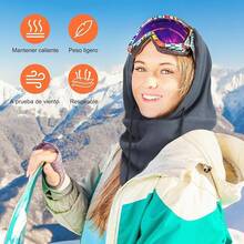 2 Pack Pasamontañas para Hombre y Mujer, Balaclava para el Sol, Protección UV y Transpirable, Pasamontanas para Moto, Ciclismo, Senderismo y Esquí - Gris y Gris - Ver 3