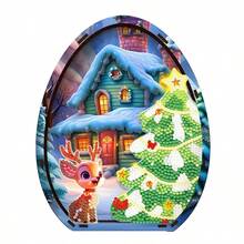 LaoJieYuan 2026 New Style Christmas Desktop Diamond Art Kits 5D DIY Diamond Art Tabletop Decorations Kit Creative 3D Santa Claus Gift For Home Decor Diy Crafts Diamond Art Painting Diamond Painting Diamond Art Diamond Art Painting Christmas Decorations Halloween Decorations Diamond Art Accessories Craft Supplies Bedroom Decor