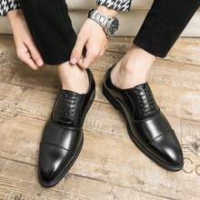 Men's Formal Dress Shoes, Luxury Business Oxfords, Red Sole Formal Shoes, Handmade Pointed Toe Black & Brown Tuxedo Shoes For Men, Groom Comfortable Formal Shoes, Office Oxfords, Gentleman Work Shoes, 2025 New Fashion Party Brogue Casual Dress Derby Shoes