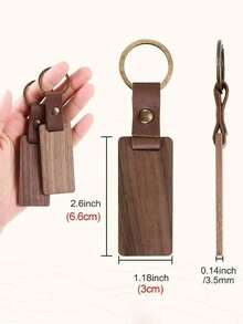 1/5/10/20/50 chiếc Móc khóa gỗ cá nhân hóa khắc chữ/logo, Móc khóa gỗ khắc tên, Quà tặng tiệc cưới, Quà tặng phù dâu, Quà tặng Ngày của Cha, Ngày của Mẹ, Quà tặng Halloween, Quà sinh nhật hoặc kỷ niệm cho phái nữ, Quà tặng cho bố mẹ, Phụ kiện tiệc tùng, Dễ dàng lắp đặt - Nhiều màu - Xem 9