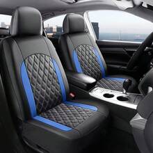 New PU Leather Full Car Seat Cover Set, Front Seats + Rear Bench Seat Covers, Car Seat Protector, Made Of Polyester Fiber, Comfortable, Easy Installation, Washable, Suitable For All Seasons And Most Car Models, Essential Car Accessory, Car Interior, Automotive Supplies