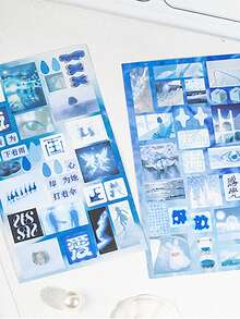 20 Sheets Of Cut Film Stickers Ancient Style Material Hand-Dictation DIY Decorative Collage Book, Stick On Suitcases, Computers, Water Cups, Mobile Phone Cases, Refrigerators, Walls, Helmets, Cabinets, Boxes, Doors, Beds, Guitars, School Supplies, Teacher Accessories, Scrapbook Supplies, Teacher Gifts,