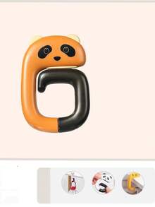 1 pezzo Gancio da parete a forma ovale in acciaio inossidabile con finitura, in materiale plastico, a forma di elefante, antiscivolo, singolo, per appendere borse e accessori