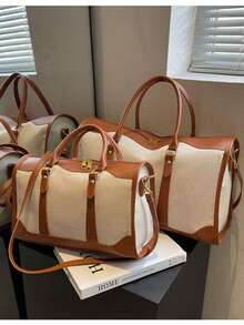 Grande borsa da viaggio portatile e capiente per uso quotidiano, borsa a tracolla multifunzione per viaggi, affari, vacanze, fine settimana, unisex