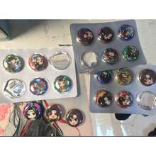 Grandmaster Of Demonic Cultivation Anime Peripheral - Wei Wuxian, Lan Wangji, Jiang Cheng, Jin Ling And Full Cast Mini Capsule Squeeze Toy, Miniature Metal Badge Series - Multicolor - View 4