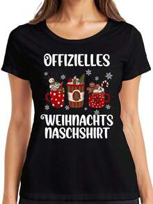 Christmas Tree String Lights - Christmas Gift T-Shirt For Men - Black-5 - View 1