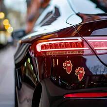 卡通红魔乙烯基贴纸，汽车贴花，适用于笔记本电脑、汽车、头盔、 Kindle、摩托车、水杯、保险杠贴纸等 - Multicolour - 查看 8