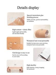 Băng quấn ngực mùa hè (2.5-10cm, 5 độ rộng khác nhau) Dành cho phụ nữ có vòng ngực nhỏ, giúp ngực lớn trông nhỏ hơn, ngăn ngừa chảy xệ, giúp gom ngực nhỏ mùa hè, băng quấn ngực, chất liệu co giãn. - Màu Khaki - Xem 7