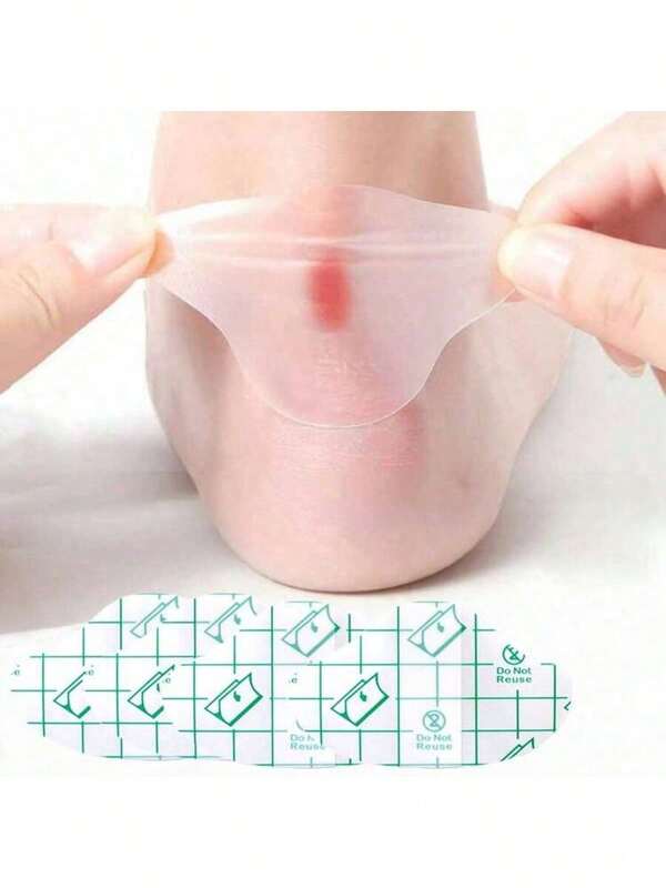 120 piezas/110 piezas/100 piezas/20 piezas Protectores de talón transparentes y delgados invisibles, almohadillas antifricción para tacones altos para prevenir abrasiones, incluye plantillas, pegatinas, alivio del dolor y almohadillas para el cuidado de los pies, para exteriores, deportes, viajes, hogar, oficina, escuela