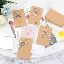 6/12pcs Fashionable Beaded Metal Keychain (With Individual Packaging), Keyring DIY Beaded Keychain, Cute Bag Pendant Ornament, Gift For Boyfriend/Girlfriend, Valentine's Day