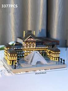 1 件著名地标建筑模型套件 - 巴黎大教堂/帝国大厦/伊丽莎白塔/埃菲尔铁塔/卢浮宫博物馆/美国国会大厦/自由女神像//比萨斜塔/凯旋门/塔桥/东方明珠塔，DIY 创意建筑积木，家居装饰，生日/万圣节/圣诞节礼物 - 彩色 - 查看 25