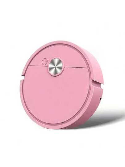 Ultra Thin Mini Robot Stofzuiger Cleaner Home Battery Operated, Compact Hard To Reach Areas 1pc, Black, Pink, White, High Efficiency Filtration, Vloer Cleaner, Sweeper (Battery Not Included), Cordless Vacuum, Automated Cleaning, Spacesaving Durable Plastic, Lightweight Construction, Small Space Living, Pet Owners view 5