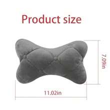 2PCS Car Headrest Pillow Soft Comfortable Vehicle Neck Pillow Cushion Automotive Interior Head Rest Pad Accessories For Driving Fatigue Relief Universal For SUV Sedan Truck GreyLW - Xám - Xem 2