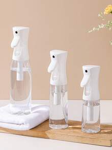 1pc Press Spray Bottle Continuous High Pressure Toner Emulsion Essence Bottled Ultra-Fine Atomized Disinfection Sprayer Hair Spray