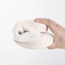 Cozy Plush Halloween Pumpkin Slippers, Non-Slip Fluffy Design - Linda combinación - Ver 8