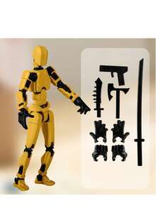 1 pieza Muñeca con 13 articulaciones móviles, Modelo de muñeca robot, Muñeca de bloques de construcción, Muñeca impresa en 3D, Regalo ideal - Multicolor - Ver 15