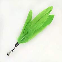 1pc/2pcs/5pcs Artificial Cat Feather Toys, Cute Cat Teaser Toys, Random Colors, With Bells, Feather Replacement Heads, Suitable For All Cats - Multicolor - View 3