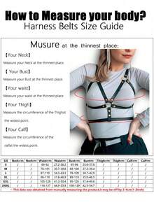 1 pieza Accesorio de Renacimiento para mujer, Moda oscura sexy de cuero de PU Suspensor, Adecuado para fiesta de Halloween, reunión o uso diario