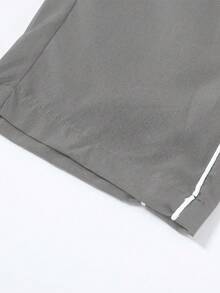 Men's Striped Loose Straight Leg Sweatpants, Casual Joggers For Spring Autumn, Suitable For Gym Workout, Running, Outdoor, Versatile - Light Grey - View 4