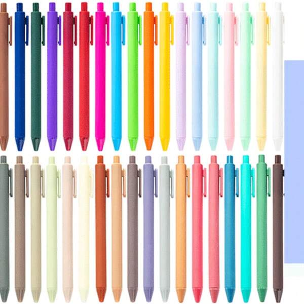 12pcs Metal Random Color Retractable Ballpoint Pensmedium Thick Pen Tip, Smooth Writing, Anti Slip Handle, Compatible With Multiple Devices - Suitable For Daily School/Office Use