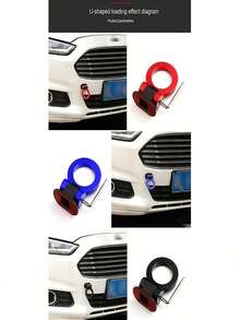Decorated Car Trailer Hook Racing Modified Personalized Trailer Hook Front Bar Trailer Hook - Multicolor - View 3