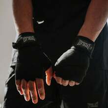 Par de Vendas para Boxeo y Artes Marciales Mixtas 100% algodón con Ajuste de - Blanco - Ver 8