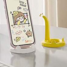 1 Stück Cartoon Handyhalterung, multifunktionaler verstellbarer Winkel Schreibtisch Handyhalter, tragbarer nachlässiger Ständer zum Videoansehen