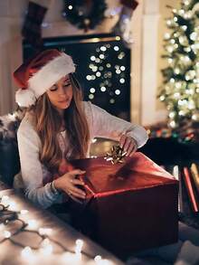 Elegante cappello natalizio imbottito per adulti - orecchie lunghe e appuntite morbide e decorazione soffice, cappello da Babbo Natale rosso e bianco, adatto per servizi fotografici natalizi, feste di Natale, Capodanno - abbigliamento natalizio comodo e durevole (lavare a mano) - perfetto per coppie, coordinati di famiglia, feste natalizie e celebrazioni - ideale per eventi di Natale e Capodanno con cappello rosso/bianco, cappello da Babbo Natale