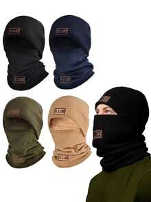 Boy And Girl's Universal Tactical Warm Scarf Hat. Thick Version Is Suitable For Autumn And Winter, As Well As For Outdoor Activities And Cycling.