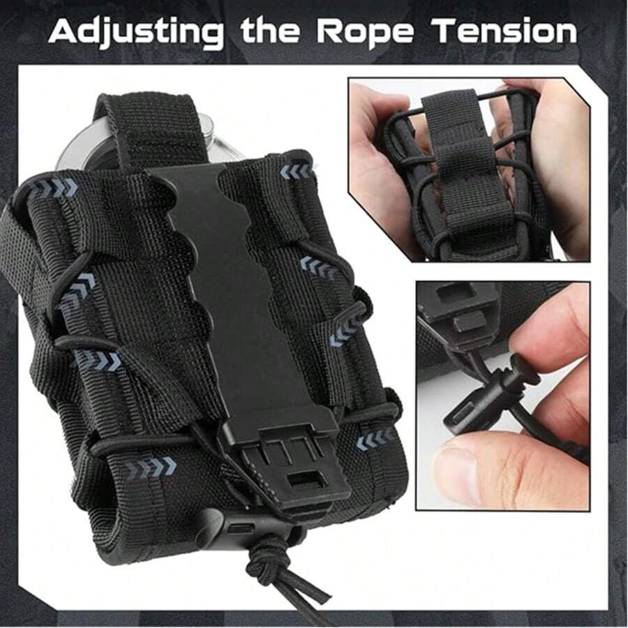 Outdoor Training Tactical New Handcuff Pouch With MOLLE, Plastic Clip, Hook And Loop Strap, Simple To Use - Multicolor - View 1