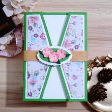 1pc Christmas Folding Card Frame Metal Die Cutting Mold, Silver Gray, Suitable For Scrapbooking Decoration, DIY Scrapbooking Paper Art, Embossing Craft, Handmade Crafts And Card Making, Greeting Card Metal Die Cutting Mold - Silver Gray - View 7