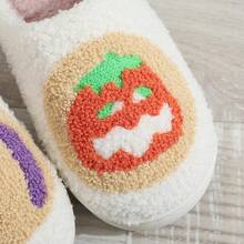 Cozy Plush Halloween Pumpkin Slippers, Non-Slip Fluffy Design - Combination E - View 9