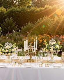 Zerulis 175 Pcs Plastic Plates, Clear And Gold Plates, Elegant Dinnerware Set For 25 Guests Include 25 Dinner Plates 10 Inch , 25 Dessert Plates 7 Inch, 75 Plastic Silverware, 25 Cups, 25 Napkins, Elegant Tableware Set For Wedding ,Party, Thanksgiving - 透明金 - 查看 3