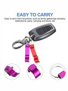 Portable Multifunctional Metal Bottle Opener, Can Be DIY As Keychain, Suitable For Outdoor Camping, Restaurants, Cafes, Festivals, Birthdays, Parties, Weddings, And Ideal Small Gift