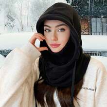 2 Pack Pasamontañas para Hombre y Mujer, Balaclava para el Sol, Protección UV y Transpirable, Pasamontanas para Moto, Ciclismo, Senderismo y Esquí - Negro y negro - Ver 6