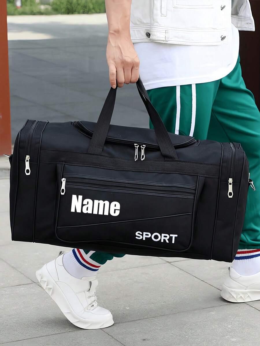 This New, Personalized, Large-Capacity Gym Bag Features Multiple Pockets, A Large-Capacity Tote Bag, And A Foldable Duffel Bag For Convenient Travel Storage. Made Of Durable Materials, It's Suitable For Daily Outings, Outdoor Yoga, And Gym Workouts. A Sophisticated And Spacious Gym Bag.,Bag For Men, Travel Essential