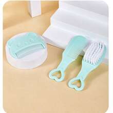 3pcs Baby Comb Set, Newborn Soft Hair Brush, Baby Bath Brush, Baby Care Grooming Tools - Multicolor - View 14