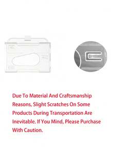 硬质PC塑料透明证件卡套 - 防水耐磨，带伸缩夹 | 适用于医疗卡、社保卡及各种身份证件 | 适合日常使用、办公及户外活动 | 适用于工人、护士、医生、维修人员、医院/办公室工作人员、保安、教师、学生、清洁工、工厂工人、员工、司机及户外爱好者 - 彩色 - 查看 9