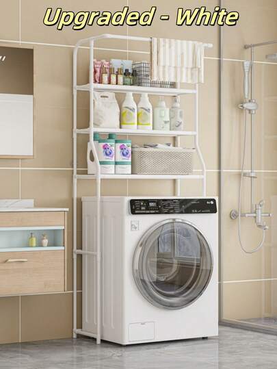 1 Piece 3-Tier Bathroom Storage Rack, Laundry Room Organizer, Large Capacity Bathroom Shelf, Home Bathroom Decor Bathroom Storage Rack, Autumn Decor, Back To School Season