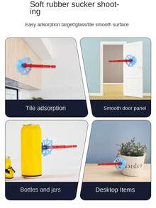 Spider Launcher Toy With Suction Cup - Hero Wrist Launcher, Shoots Web - Spider Web Shooter Toy - Spider Hero Soft Dart Launcher, Spider Web Shooter Glove - High-Tech Toy (Note: One With Glove, One Without), Toy, Web Shooter - Multicolor - View 5