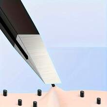 2 Professional Beauty Tweezers - Ultra-Thin Pointed Tip, Sharp And Precise For Beard, Eyebrow, Blackhead, Acne Removal - Unisex, Non-Slip Grip - Hair Salon And Home Grooming Tool, Fashionable Metal Appearance, High-Quality Metal Material - Black - View 3