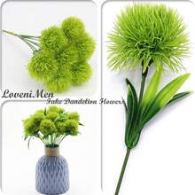 1/5/20/30 buc. 10,2 inch păpădie verde plante artificiale plante false, dovleac, flori artificiale buchet de piese centrale din plastic pentru decor de toamnă, decor de vară, decor de toamnă pentru cameră de nuntă acasă hotel petrecere eveniment cadouri de Anul Nou aranjament floral portabil acasă/dormitor/camera de zi/decorare masă/buchet miresei/grădină exterioară