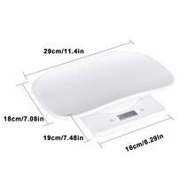 [Bestseller]1PC 10kg Easy-To-Clean ABS Material Small Pet Scale, Precise To 1g, LED Screen Digital Display Electronic Scale, Separate Design, Small In Size, Convenient For Storage, Supports Multiple Units Of G, Ml, Oz, Lb:Oz For Quick Switching, One-Click Weight Removal, Suitable For Weighing Various Items And Small Animals (Battery Not Included) - White - View 12