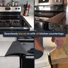 Easy-Clean Silicone Stove Gap Cover, Kitchen Counter Gap Filler, Heat Resistant Oven Gap Filler, Between Kitchen Appliances Washing Machine And Stovetop Gifts Birthday Graduation